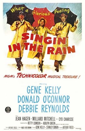 7. Singing in the Rain. <br />Uno de los posters más representativos de lo que es la película.