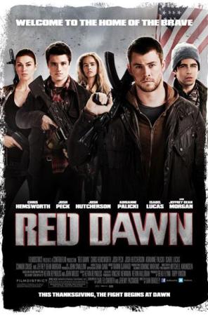9. Red Dawn - Sólo llegó a un 9%. Este es un "remake" pero quizá sea mejor que veas primero la original de 1984 con Patrick Swayze.