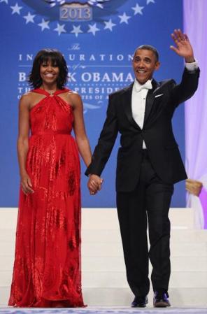 Así llegó el matrimonio presidencial, entusiasmados, elegantes y dispuestos a disfrutar de una noche espectacular.