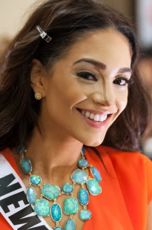 La joven y bella dominicana, Libell Durán, representa al estado de Nueva Jersey en el certamen de belleza estadounidense, Miss USA 2013.