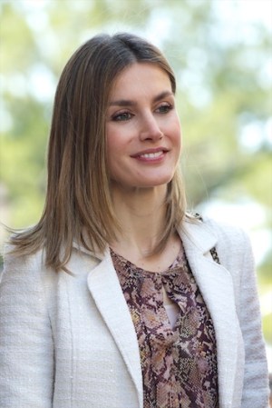 La Princesa Letizia llamó como siempre la atención de los medios.