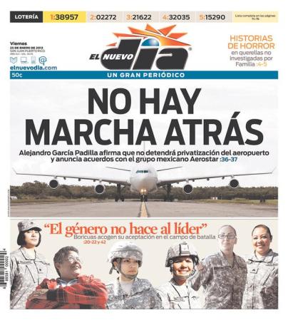 El Nuevo Día, de Puerto Rico, destaca su imagen por sobre el resto.