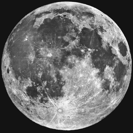El diámetro de la Luna es una cuarta parte del de la Tierra.