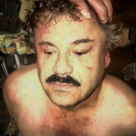 Esta fue la primera imagen divulgada de su arresto, ocurrido el 21 de febrero, 2014.
