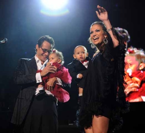 Marc- Anthony con sus gemelitos Max y Emme