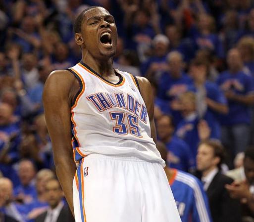 Y terminamos el recuento con el grito de guerra de Kevin Durant, de los Thunder de Oklahoma.