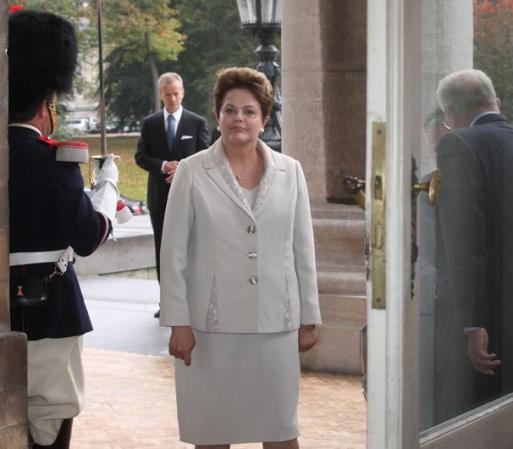 La presidenta de Brasil, Dilma Roussef, la primera mujer en llegar a ese puesto en su país.