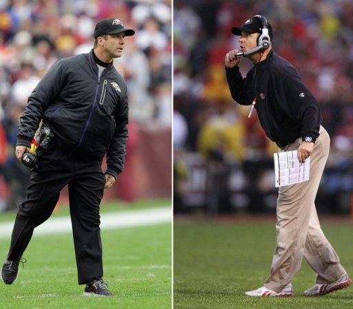 Duelo de hermanos. Esta será la primera vez que dos hermanos se enfrenten como entrenadores en jefe en un Super Bowl. Por ello a este Súper Tazón, ya se le conoce como el Harbaugh Bowl o Harbowl, en honor al apellido de los coaches.