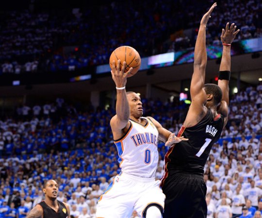 Imágenes de la victoria del Heat sobre el Thunder.