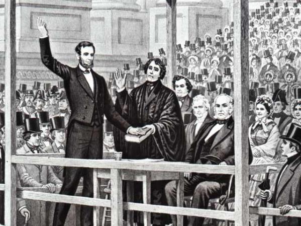 Primera inauguración del Presidente Abraham Lincoln. (1861)