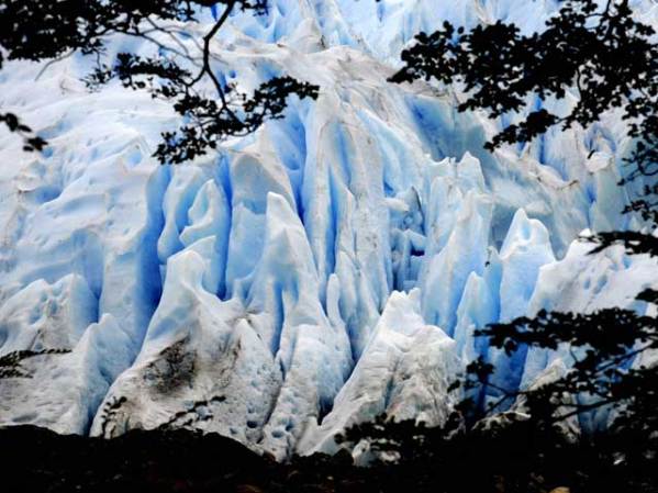 El glaciar Perito Moreno, de Argentina.