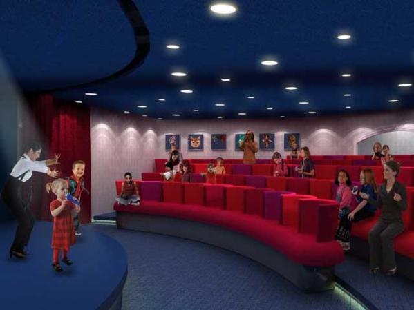 Zona infantil: Adventure Ocean Theatre.