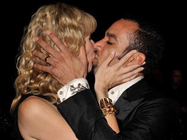 La actriz Laura Dern y el músico Ben Harper.