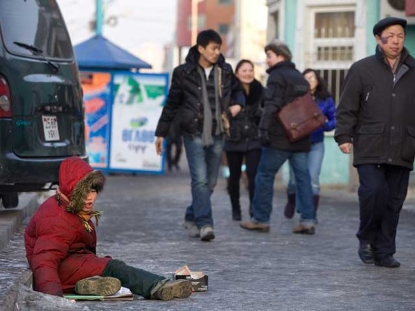 En Ulan Bator, la capital de Mongolia, es extremadamente difícil y peligroso.