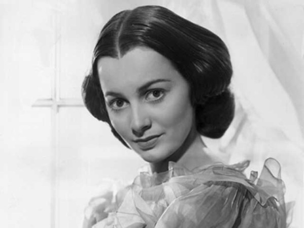 Olivia de Havilland, una de las estrellas de Hollywood más admiradas de la década de 1940, de joven.