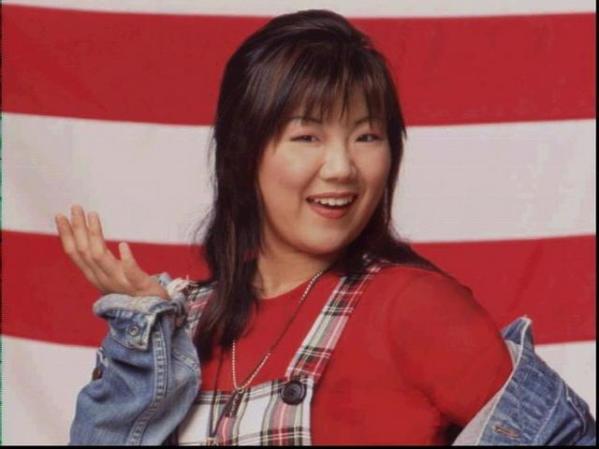 Margaret Cho, comediante abiertamente bisexual y luchadora de los derechos LGTB. Actualmente casada con Al Ridenour.