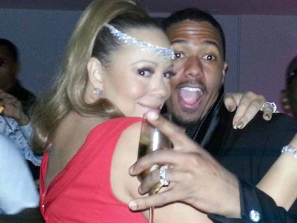 Mariah Carey y su esposo Nick Cannon de puro amor para el 2013.
