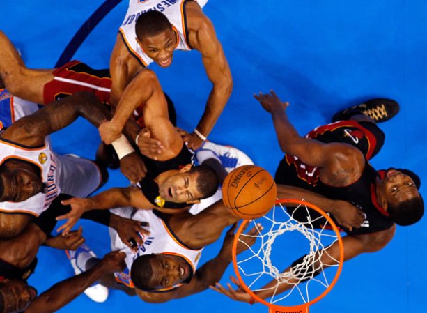 14 DE JUNIO, 2012: El Miami Heat derrotó 100-96 a Oklahoma City este jueves. igualando 1-1 la serie por el campeonato.