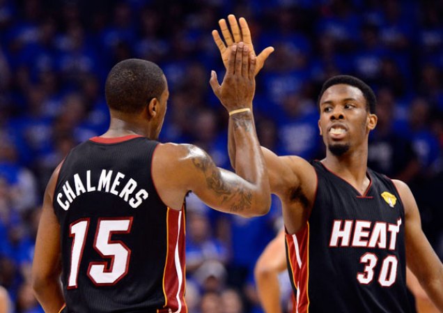Imágenes de la victoria del Heat sobre el Thunder.