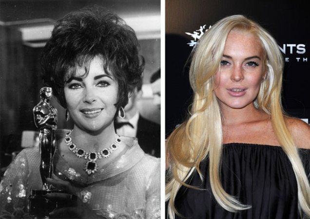 Lindsay Lohan realizó la vida de Elizabeth Taylor en la película para televisión "Liz & Dick" (2012).