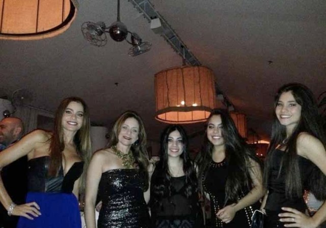 Sofía Vergara recibió el nuevo año en Bianca Restaurant.