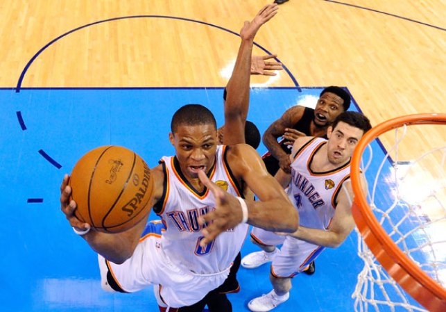 Imágenes de la victoria del Heat sobre el Thunder.