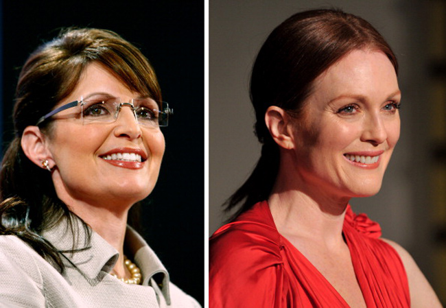 Julianne Moore representó a Sarah Palin en la película para televisión "Game Change" (2012).