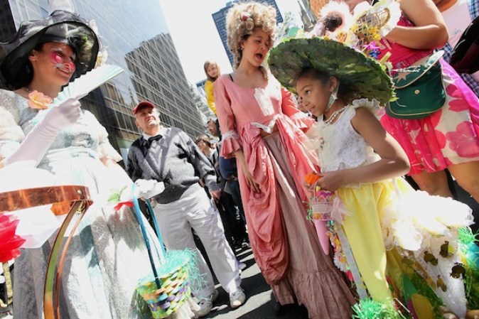 Alegres sombreros llenaron las calles de Manhattan.