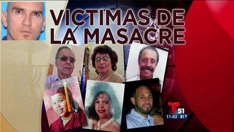 26 DE JULIO, 2013: Un hombre armado abre fuego contra sus vecinos en un edificio de Hialeah, en Florida, matando a seis personas. La policía eventualmente consigue matar al asesino, Pedro Vargas.