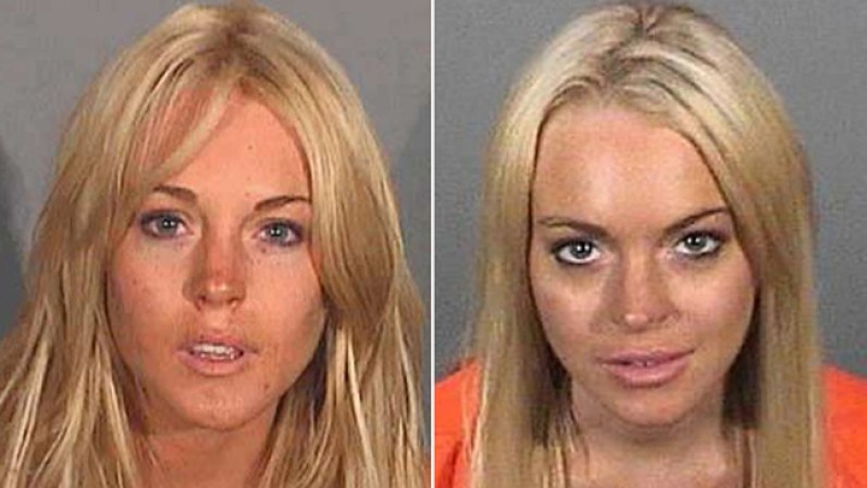 Lindsay Lohan: La actriz ha tenido problemas con la ley por conducir bajo los efectos del alcohol y verse envuelta en el robo de un collar. En octubre de 2011 fue arrestada de nuevo por incumplir con los términos de su libertad condicional.