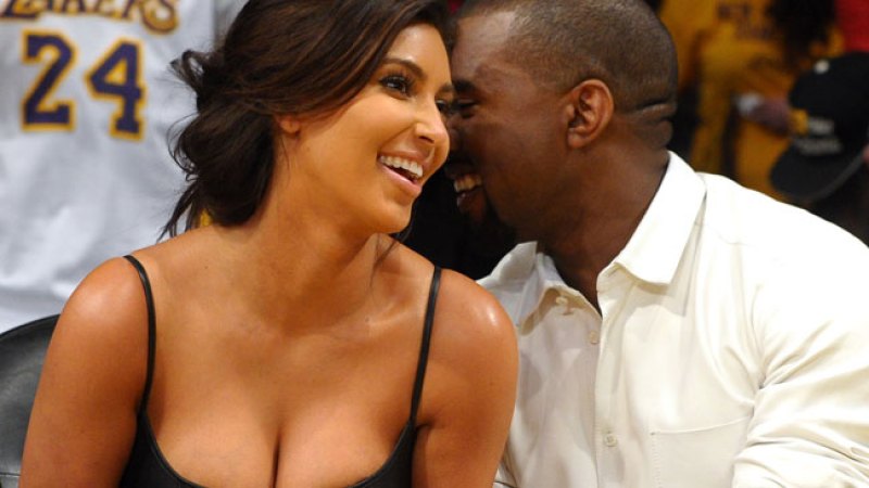 Kim Kardashian con Kanya West.
