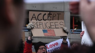 Accept Refugees Sign