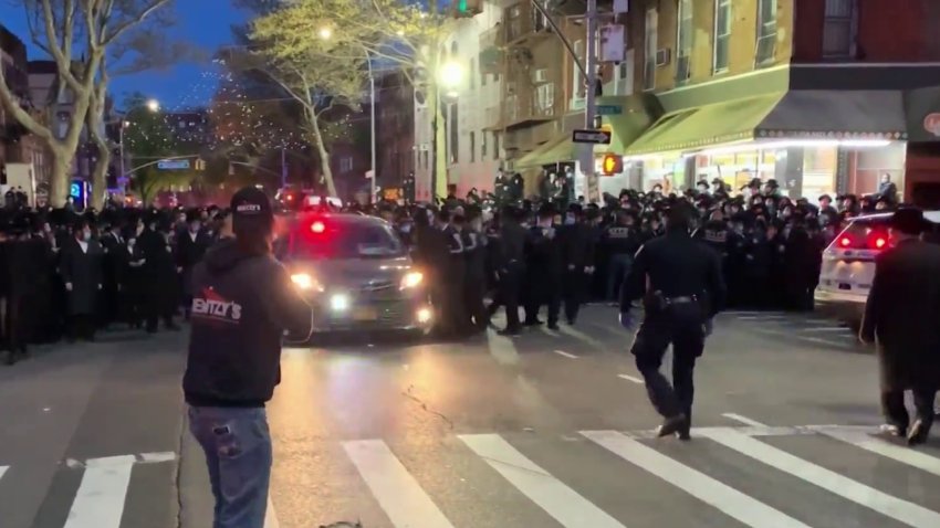 Crowds on street for Orthodox funeral