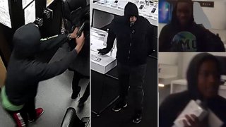 Buscan a cinco por robo a tienda de celulares en Pasadena