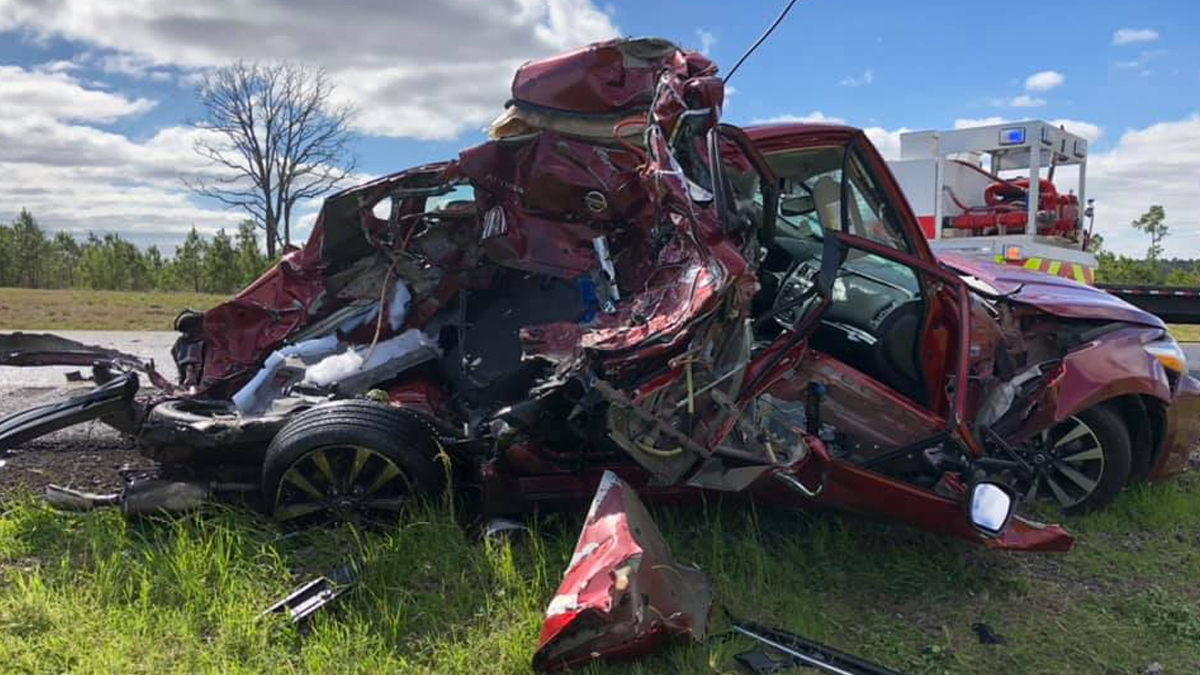 Impresionante accidente en autopista I45 Telemundo Houston