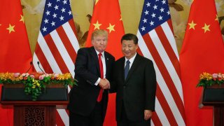 El presidente Donald Trump, y el presidente chino, Xi Jinping.