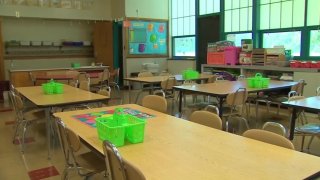 An empty classroom