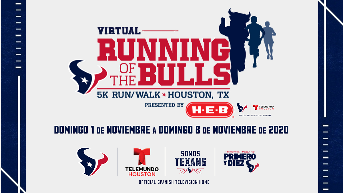 Houston Texans VIRTUAL Running of the Bulls 2020 Telemundo Houston