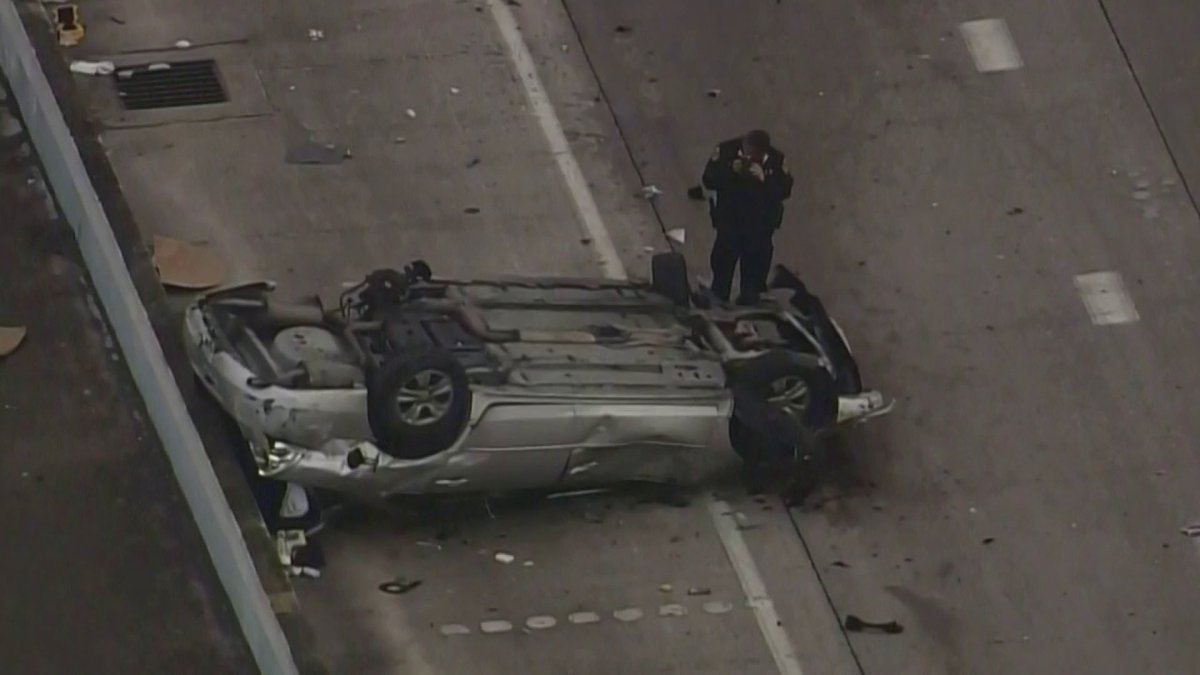Mortal accidente causa caos en la I45 hacia el sur Telemundo Houston