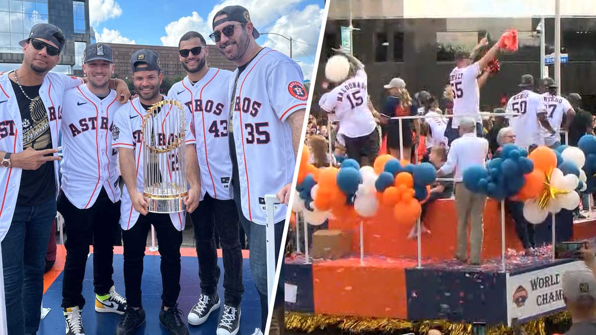 Houston celebra a los Astros en el Downtown Telemundo Houston