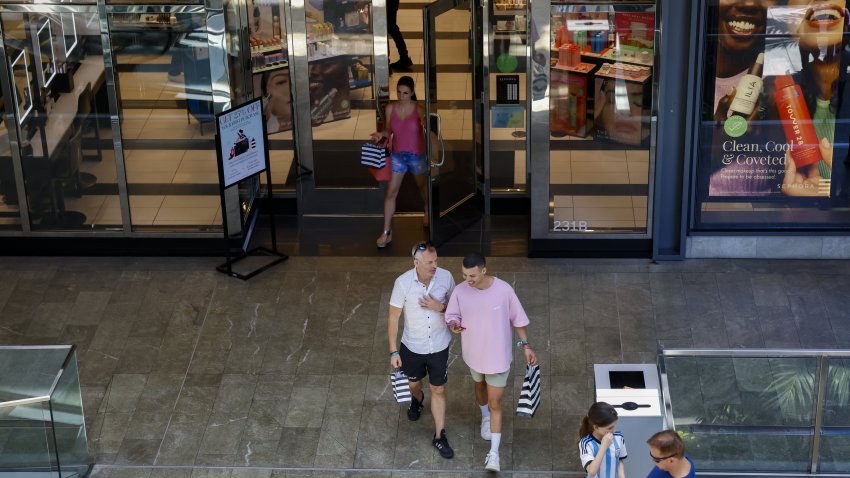 Shoppers at Brickell City Centre in Miami, Florida, US, on Wednesday, June 14, 2023. 