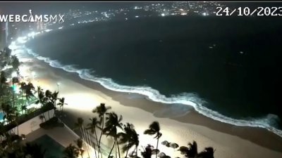 Video: las primeras imágenes de la furia del huracán Otis azotando Acapulco