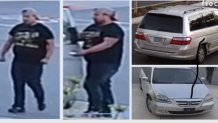 Authorities are looking for a man seen on security camera video in connection with an attack in Calabasas.