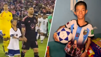 “Pensaba que era un sueño”: niño salvadoreño narra cómo conoció a Lionel Messi
