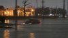 Las vías que están inundadas en el Condado Harris