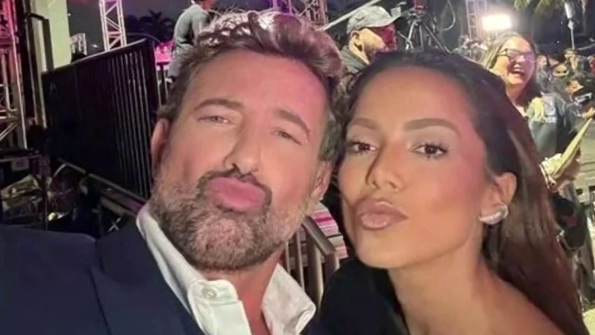 El actor mexicano Gabriel Soto y la cantante brasileña Anitta.