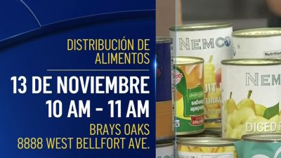 Entrega de alimentos gratis para familias en el suroeste de Houston