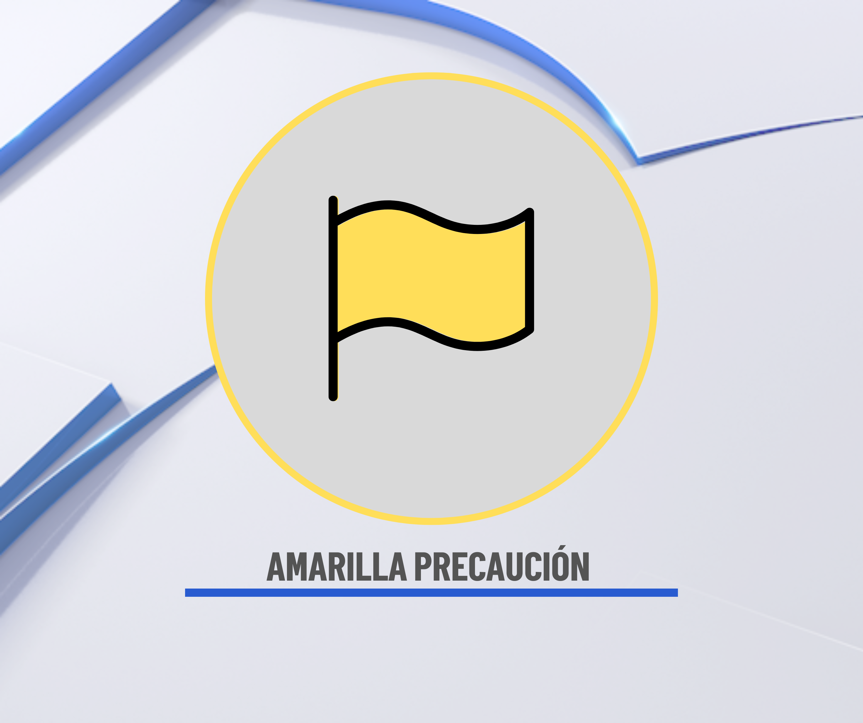 Amarillo: Esta bandera ondea en condiciones normales para recordar a los nadadores que se mantengan alerta.