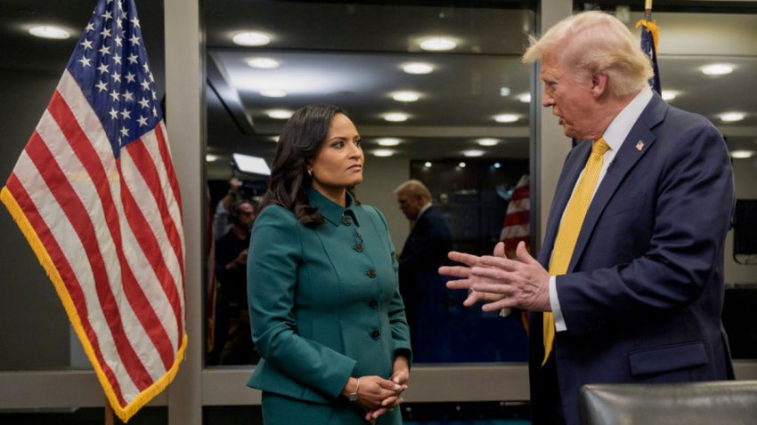 MEET THE PRESS — Moderator Kristen Welker Interviews President-Elect Donald Trump — Pictured: (l-r)  Moderator Kristen Welker, President-elect Donald Trump — (Photo by: Peter Kramer/NBC via Getty Images)