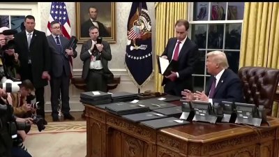 Lideres locales evalúan los 100 días del segundo mandato de Trump